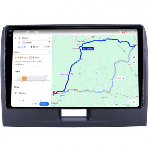 Navigatie dedicata Suzuki Wagonr 2010-2018, 4GB RAM 64GB ROM, Octacore, Android 14, Display QLED 1K 9", Carplay&Android Auto, SIM 4G, Ventilator Activ [3]