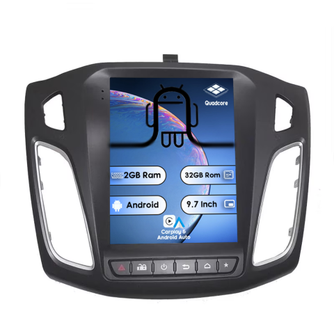 Navigatii Dedicate - Navigatie Dedicata Tesla Integrat Ford Focus 2011-2018, 2GB RAM 32GB ROM, Quadcore, Android, Display QLED 9.7", DSP, Carplay&AndroidAuto