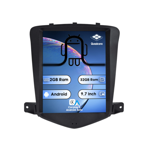 Navigatii Dedicate - Navigatie Dedicata Tesla Integrat Chevrolet Cruze 2008-2014, 2GB RAM 32GB ROM, Quadcore, Android, Display QLED 9.7", DSP, Carplay&AndroidAuto