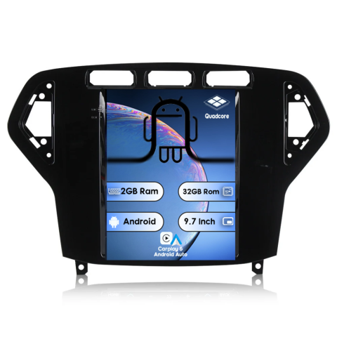 Mondeo 2007-2011 - Navigatie Dedicata Tesla Integrat Ford Mondeo 2007-2011, 2GB RAM 32GB ROM, Quadcore, Android, Display QLED 9.7", DSP, Carplay&AndroidAuto