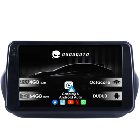Fiat - Navigatie dedicata Fiat Fiorino Qubo 2008-2017 DUDU3, 4GB RAM 64GB ROM, Octacore, Platforma 8581, Android, Display QLED 9", DSP, Carplay&AndroidAuto