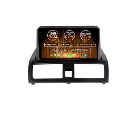 Accord 7 2003-2008 - Navigatie dedicata Toyota Accord VII 2003 - 2008 Capac, 12GB RAM 256GB ROM, Android 14, Rezolutie 2K, Display QLED, 9", DSP, Carplay, Android Auto, Internet, Youtube, Waze, Wi Fi, USB