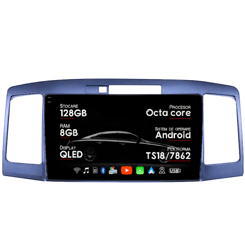 Navigatii Dedicate - Navigatie dedicata Toyota Allion Premio 2001-2007, 8GB RAM 128GB ROM, Octacore, Platforma TS18, Android 14, Display QLED 9", Suporta camera 360", DSP, Carplay&Android Auto, SIM 4G, Ventilator Activ