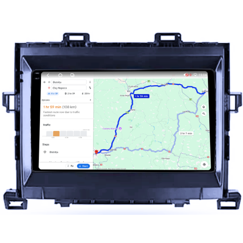 Navigatie dedicata Toyota Alphard 2008-2014, 4GB RAM 64GB ROM, Procesor Qualcomm Octacore, Android 14, Rezolutie 2K, Display QLED 9", DSP, Carplay&Android Auto, SIM 4G [5]