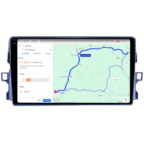 Navigatie dedicata Toyota Auris 2006-2011, 4GB RAM 64GB ROM, Procesor Qualcomm Octacore, Android 14, Rezolutie 2K, Display QLED 9", DSP, Carplay&Android Auto, SIM 4G [4]