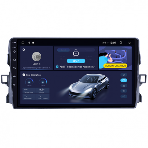 Navigatie dedicata Toyota Auris 2006-2011, 8GB RAM 128GB ROM, Octacore, Platforma TS18, Android 13, Display QLED 9”, Suporta camera 360º, DSP, Carplay&Android Auto, SIM 4G, Ventilator Activ [3]