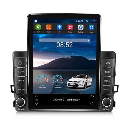Auris 2006-2011 - Navigatie dedicata Toyota Auris 2006-2011,Tesla Style, ANDROID 13,Carplay&Android Auto, 10 inch , 8+128GB, Internet, Aplicatii, Waze, GPS