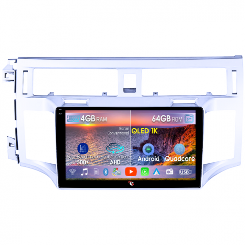 Avalon 2005-2010 - Navigatie dedicata Toyota Avalon 2005-2010, 4GB RAM 64GB ROM, Octacore, Android 14, Display QLED 1K 9", Carplay&Android Auto, SIM 4G, Ventilator Activ