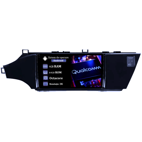 Avalon 2012-2018 - Navigatie dedicata Toyota Avalon 2012-2018, 4GB RAM 64GB ROM, Procesor Qualcomm Octacore, Android 14, Rezolutie 2K, Display QLED 9", DSP, Carplay&Android Auto, SIM 4G