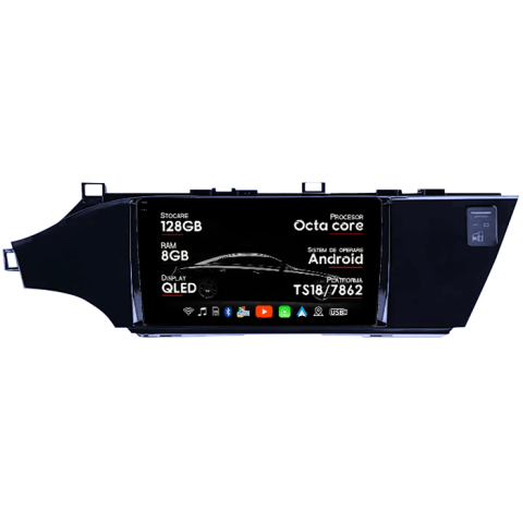 Navigatii Dedicate - Navigatie dedicata Toyota Avalon 2012-2018, 8GB RAM 128GB ROM, Octacore, Platforma TS18, Android 14, Display QLED 9", Suporta camera 360", DSP, Carplay&Android Auto, SIM 4G, Ventilator Activ