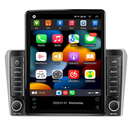 Navigatie dedicata Toyota Avensis T25 2002-2008,Tesla Style, ANDROID 13,Carplay&Android Auto, 10 inch , 8+128GB, Internet, Aplicatii, Waze, GPS [1]
