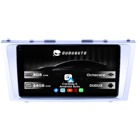 Navigatii Dedicate - Navigatie dedicata Toyota Camry 2006-2011, DUDU3, 4GB RAM 64GB ROM, Octacore, Platforma 8581, Android, Display QLED 9", DSP, Carplay&AndroidAuto