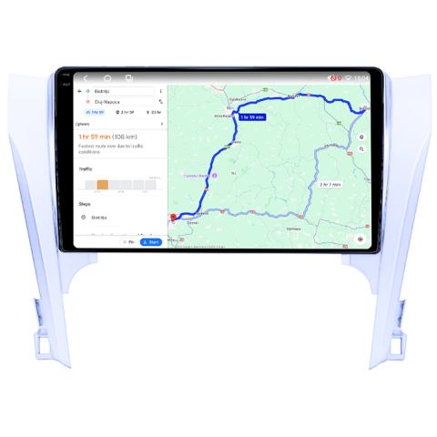 Navigatie dedicata Toyota Camry 2011-2014, 4GB RAM 64GB ROM, Procesor Qualcomm Octacore, Android 14, Rezolutie 2K, Display QLED 9", DSP, Carplay&Android Auto, SIM 4G [4]