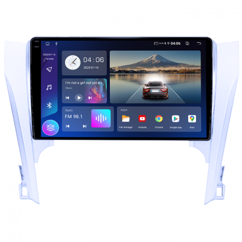 Navigatie dedicata Toyota Camry 2011-2014, 4GB RAM 64GB ROM, Quad Core, Display 9" QLED 1K, Carplay, Android 14, Bluetooth, Magazin Play, Suport Camere AHD [1]