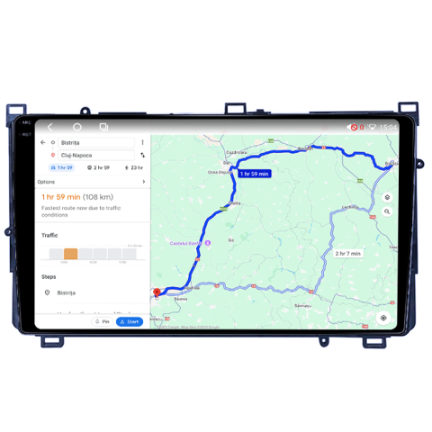Navigatie dedicata Toyota Corolla 11 Auris E180 2017-2018,4GB RAM 32GB ROM, Octacore, Android 14, Display QLED 1K 9", DSP, Carplay&Android Auto, SIM 4G, Bluetooth, Ventilator Activ [4]