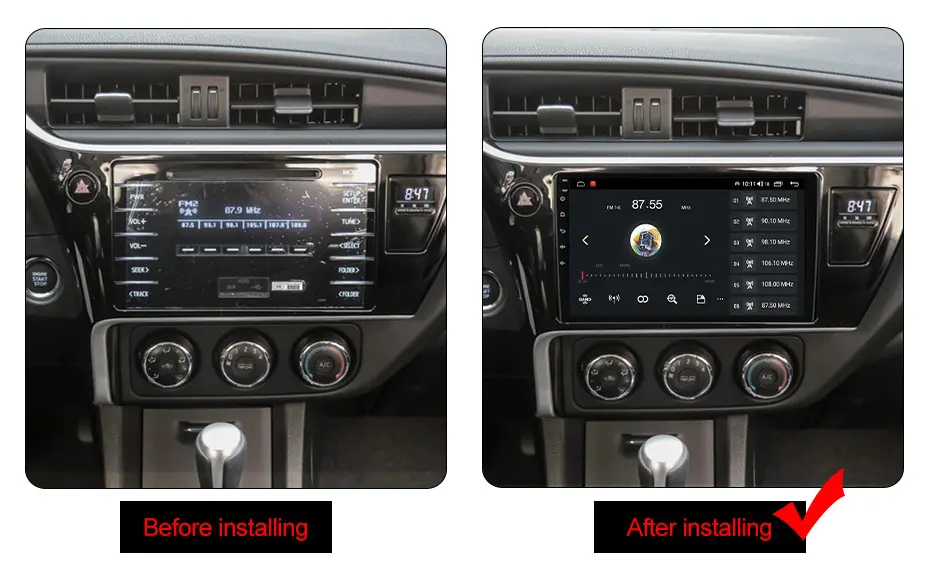 Navigatie dedicata Toyota Corolla 11 Auris E180 2017-2018, 4GB RAM 64GB ROM, Octacore, Android 14, Display QLED 1K 9", Carplay&Android Auto, SIM 4G, Ventilator Activ [4]