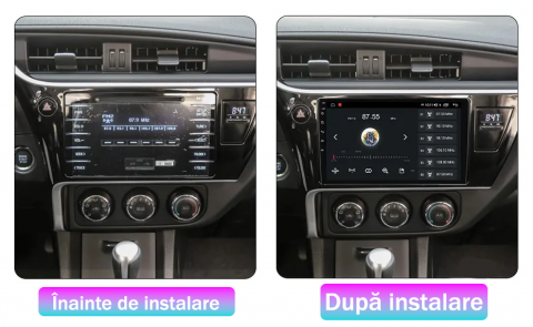 Navigatie dedicata Toyota Corolla 11 Auris E180 2017-2018, 4GB RAM 64GB ROM, Quad Core, Display 9" QLED 1K, Carplay, Android 14, Bluetooth, Magazin Play, Suport Camere AHD [1]