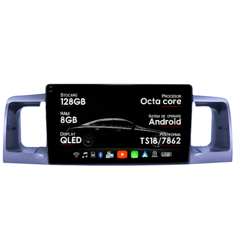 Navigatii Dedicate - Navigatie dedicata Toyota Corolla 2000-2004, 8GB RAM 128GB ROM, Octacore, Platforma TS18, Android 14, Display QLED 9", Suporta camera 360", DSP, Carplay&Android Auto, SIM 4G, Ventilator Activ