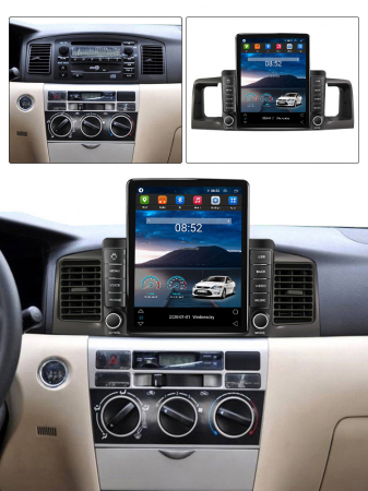 Navigatie dedicata Toyota Corolla 2000-2004,Tesla Style, ANDROID 13,Carplay&Android Auto, 10 inch , 8+128GB, Internet, Aplicatii, Waze, GPS [3]