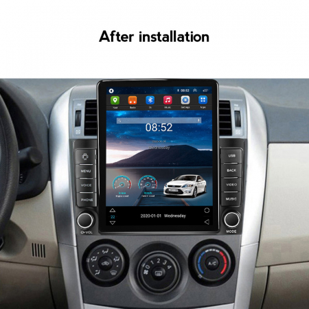 Navigatie dedicata Toyota Corolla 2006-2013,Tesla Style, ANDROID 13,Carplay&Android Auto, 10 inch , 8+128GB, Internet, Aplicatii, Waze, GPS [3]