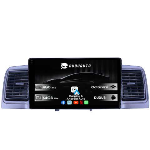 Navigatii Dedicate - Navigatie dedicata Toyota Corolla EX 2007-2012, DUDU3, 4GB RAM 64GB ROM, Octacore, Platforma 8581, Android, Display QLED 9", DSP, Carplay&AndroidAuto