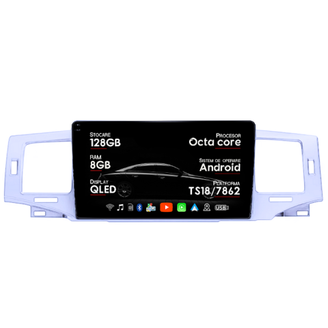 Navigatii Dedicate - Navigatie dedicata Toyota Corolla 9 E120 2004-2006, 8GB RAM 128GB ROM, Octacore, Platforma TS18, Android 14, Display QLED 9", Suporta camera 360", DSP, Carplay&Android Auto, SIM 4G, Ventilator Acti
