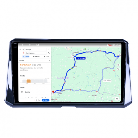 Navigatie dedicata Toyota Corolla, Auris 2018-2019, 4GB RAM 64GB ROM, Octacore, Android 14, Display QLED 1K 10", Carplay&Android Auto, SIM 4G, Ventilator Activ [3]