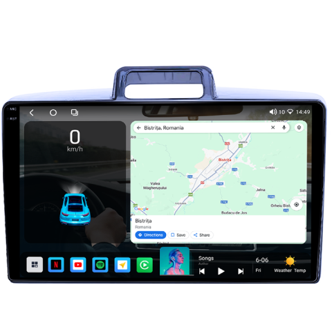 Navigatie dedicata Toyota Corolla Axio 2015-2017, 4GB RAM 64GB ROM, Procesor Qualcomm Octacore, Android 14, Rezolutie 2K, Display QLED 9", DSP, Carplay&Android Auto, SIM 4G [3]
