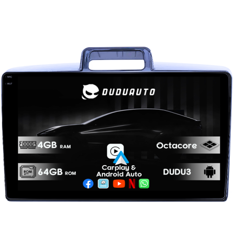 Navigatii Dedicate - Navigatie dedicata Toyota Corolla Axio 2015-2017, DUDU3, 4GB RAM 64GB ROM, Octacore, Platforma 8581, Android, Display QLED 9", DSP, Carplay&AndroidAuto