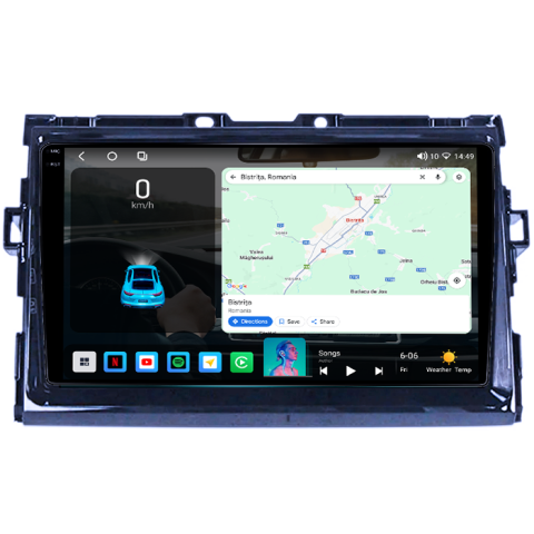 Navigatie dedicata Toyota Estima 2006-2012, 4GB RAM 32GB ROM, Octacore, Android 14, Display QLED 1K 9", DSP, Carplay&Android Auto, SIM 4G, Bluetooth, Ventilator Activ [1]