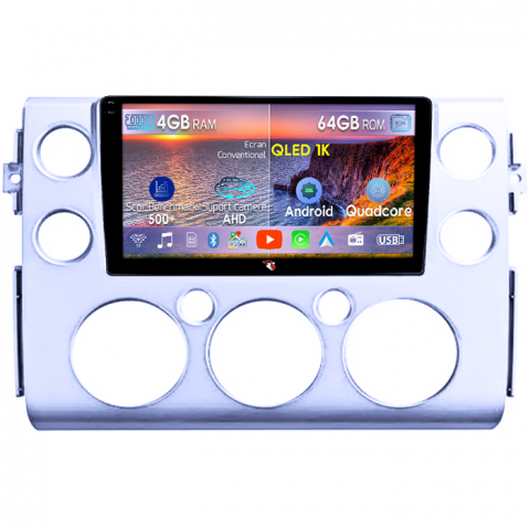 FJ Cruiser J15 2006-2020 - Navigatie dedicata Toyota FJ Cruiser J15 2006-2020, 4GB RAM 64GB ROM, Octacore, Android 14, Display QLED 1K 9", Carplay&Android Auto, SIM 4G, Ventilator Activ