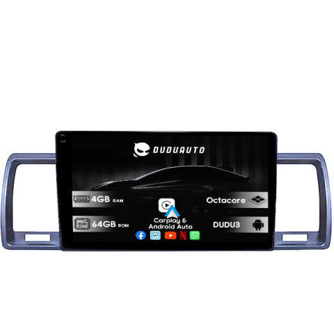 Navigatii Dedicate - Navigatie dedicata Toyota Hiace 2004-2019, DUDU3, 4GB RAM 64GB ROM, Octacore, Platforma 8581, Android, Display QLED 9", DSP, Carplay&AndroidAuto