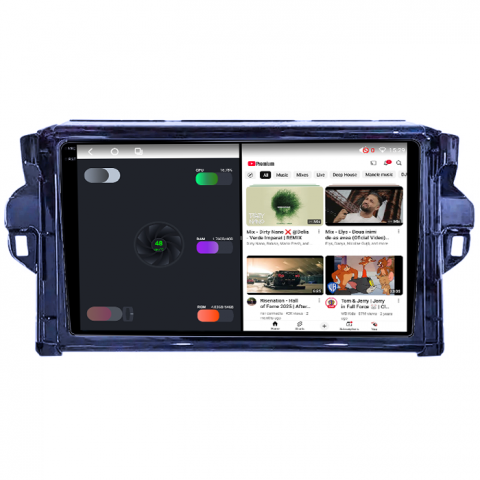 Navigatie dedicata Toyota Fortuner 2015-2020, 4GB RAM 64GB ROM, Octacore, Android 14, Display QLED 1K 9", Carplay&Android Auto, SIM 4G, Ventilator Activ [2]