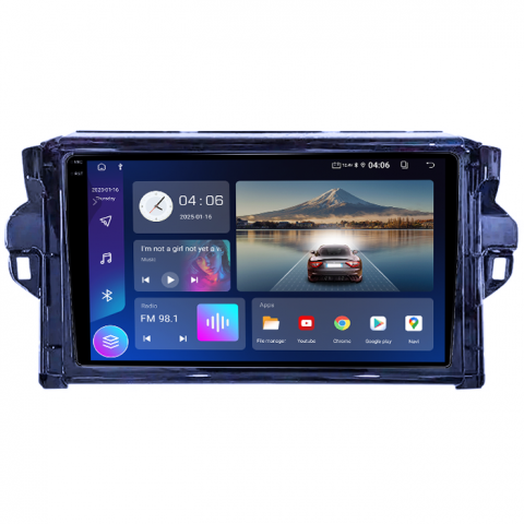 Navigatie dedicata Toyota Fortuner 2015-2020, 4GB RAM 64GB ROM, Quad Core, Display 9" QLED 1K, Carplay, Android 14, Bluetooth, Magazin Play, Suport Camere AHD [1]