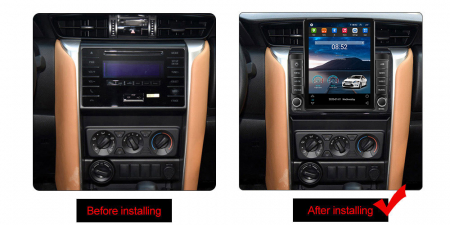 Navigatie dedicata Toyota Fortuner 2015-2020,Tesla Style, ANDROID 13,Carplay&Android Auto, 10 inch , 8+128GB, Internet, Aplicatii, Waze, GPS [2]