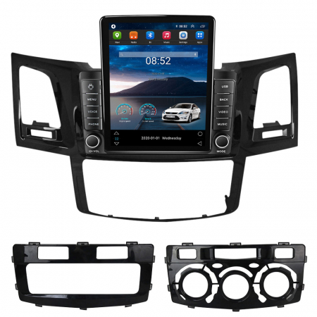 Hilux (2005-2015) - Navigatie dedicata Toyota Fortuner Hilux 2004-2014,Tesla Style, ANDROID 13,Carplay&Android Auto, 10 inch , 8+128GB, Internet, Aplicatii, Waze, GPS