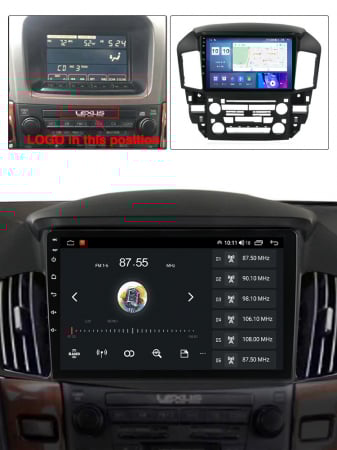 Navigatie dedicata Toyota Harrier/ Lexus RX 300 1998-2005, 4 GB RAM 32 ROM, Android 13, Display QLED, 9", DSP, Carplay, Android Auto, Internet, Youtube, Waze, WI-FI, USB, Bluetooth [3]