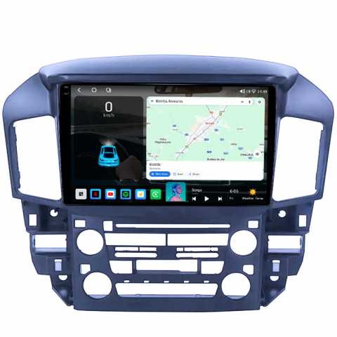 Navigatie dedicata Toyota Harrier/ Lexus RX 300 1998-2005, 4GB RAM 64GB ROM, Octacore, Android 14, Display QLED 1K 9", Carplay&Android Auto, SIM 4G, Ventilator Activ [1]