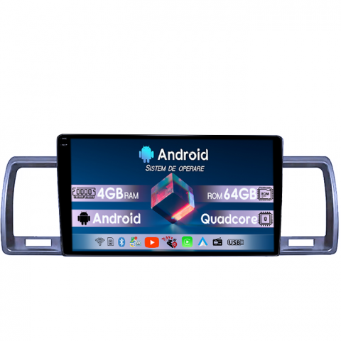 Toyota - Navigatie dedicata Toyota Hiace 2004-2019, 4GB RAM 64GB ROM, Quad Core, Display 9" QLED 1K, Carplay, Android 14, Bluetooth, Magazin Play, Suport Camere AHD