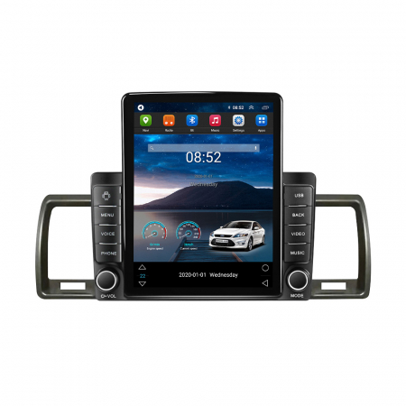Hiace 2004-2019 - Navigatie dedicata Toyota Hiace 2004-2019,Tesla Style, ANDROID 13,Carplay&Android Auto, 10 inch , 8+128GB, Internet, Aplicatii, Waze, GPS