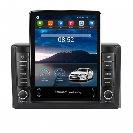 Toyota - Navigatie dedicata Toyota Hiace 2013-2018,Tesla Style, ANDROID 13,Carplay&Android Auto, 10 inch , 8+128GB, Internet, Aplicatii, Waze, GPS