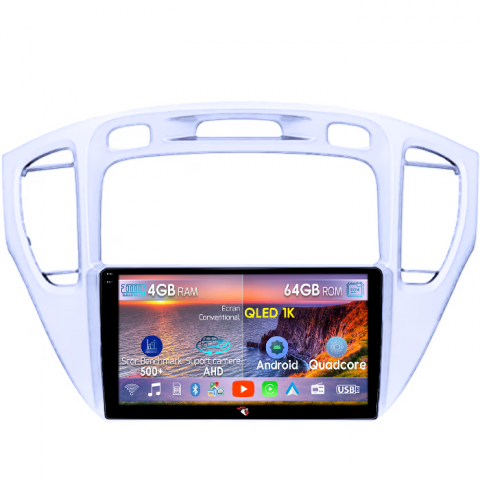 Highlander 2000-2007 - Navigatie dedicata Toyota Highlander 2000-2007, 4GB RAM 64GB ROM, Octacore, Android 14, Display QLED 1K 9", Carplay&Android Auto, SIM 4G, Ventilator Activ