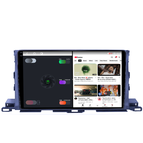 Navigatie dedicata Toyota Highlander 2014-2018, 8GB RAM 128GB ROM, Octacore, Platforma TS18, Android 14, Display QLED 9", Suporta camera 360", DSP, Carplay&Android Auto, SIM 4G, Ventilator Activ [2]