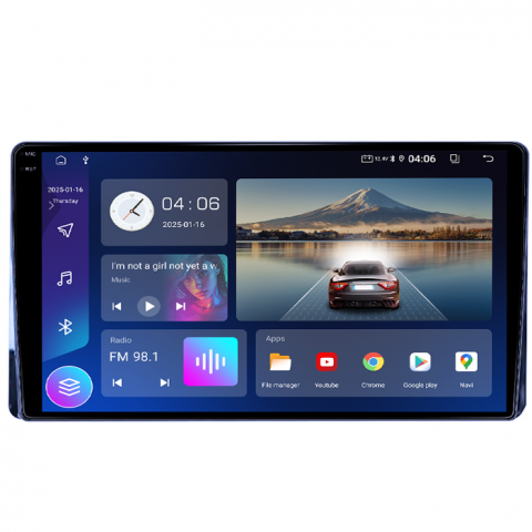 Navigatie dedicata Toyota Highlander Kluger 2022, 4GB RAM 64GB ROM, Quad Core, Display 9" QLED 1K, Carplay, Android 14, Bluetooth, Magazin Play, Suport Camere AHD [1]