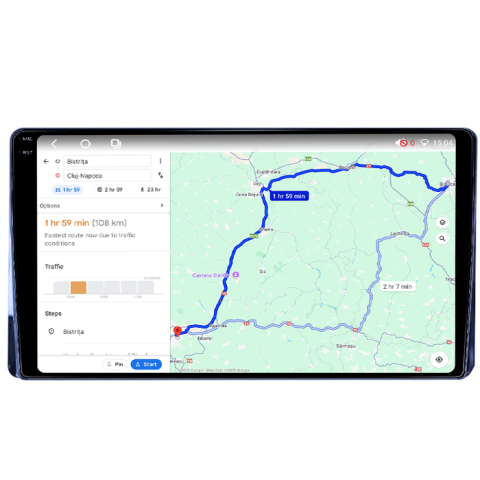 Navigatie dedicata Toyota Highlander Kluger 2022, 8GB RAM 128GB ROM, Octacore, Platforma TS18, Android 14, Display QLED 9", Suporta camera 360", DSP, Carplay&Android Auto, SIM 4G, Ventilator Activ [3]