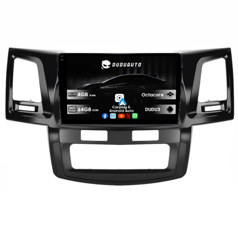 Hilux (2005-2015) - Navigatie dedicata Toyota Hilux 2005-2015, DUDU3, 4GB RAM 64GB ROM, Octacore, Platforma 8581, Android, Display QLED 9", DSP, Carplay&AndroidAuto