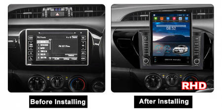 Navigatie dedicata Toyota Hilux 2015-2020,Tesla Style, ANDROID 13,Carplay&Android Auto, 10 inch , 8+128GB, Internet, Aplicatii, Waze, GPS [2]