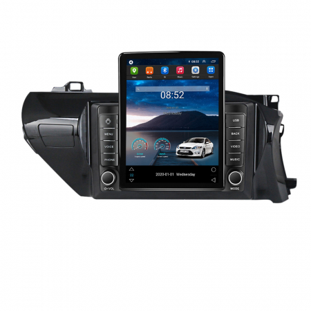 Hilux 2015-2020 - Navigatie dedicata Toyota Hilux 2015-2020,Tesla Style, ANDROID 13,Carplay&Android Auto, 10 inch , 8+128GB, Internet, Aplicatii, Waze, GPS