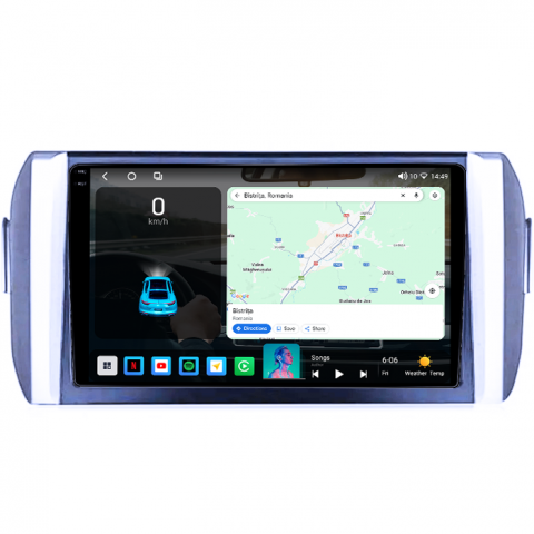 Navigatie dedicata Toyota Innova 2015-2017, 4GB RAM 64GB ROM, Octacore, Android 14, Display QLED 1K 9", Carplay&Android Auto, SIM 4G, Ventilator Activ [1]
