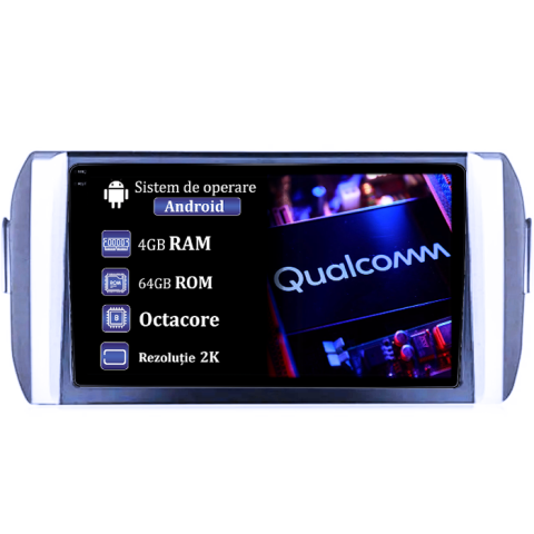 Navigatii Dedicate - Navigatie dedicata Toyota Innova 2015-2017, 4GB RAM 64GB ROM, Procesor Qualcomm Octacore, Android 14, Rezolutie 2K, Display QLED 9", DSP, Carplay&Android Auto, SIM 4G